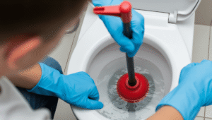 how to unblock a toilet